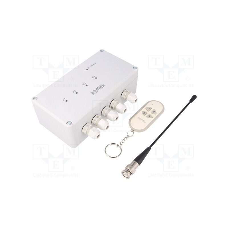 1 pcs x ZAMEL - RWS-311C/Z - Wireless cutout power switch, EXTA FREE, wall mount, 230VAC