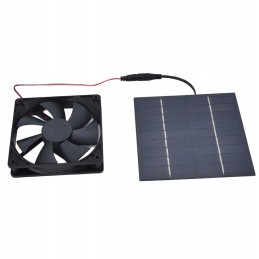 Exhaust fan powered by solar energy