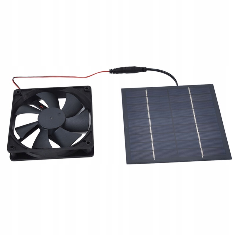 Exhaust fan powered by solar energy