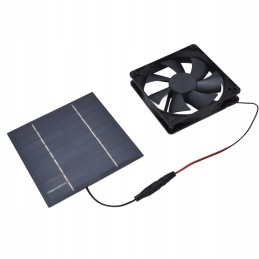 Exhaust fan powered by solar energy