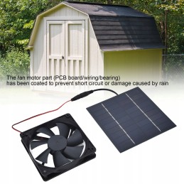 Exhaust fan powered by solar energy