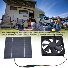 Exhaust fan powered by solar energy