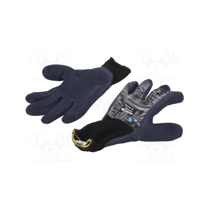 1 set x WONDER GRIP - 52778 - Protective gloves, Size: 10,XL, grey, cotton,latex,polyester