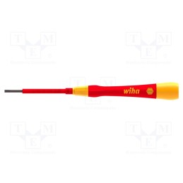 1 pcs x WIHA - 42377 - Screwdriver, insulated,precision, slot, SL 3, Blade length: 65mm