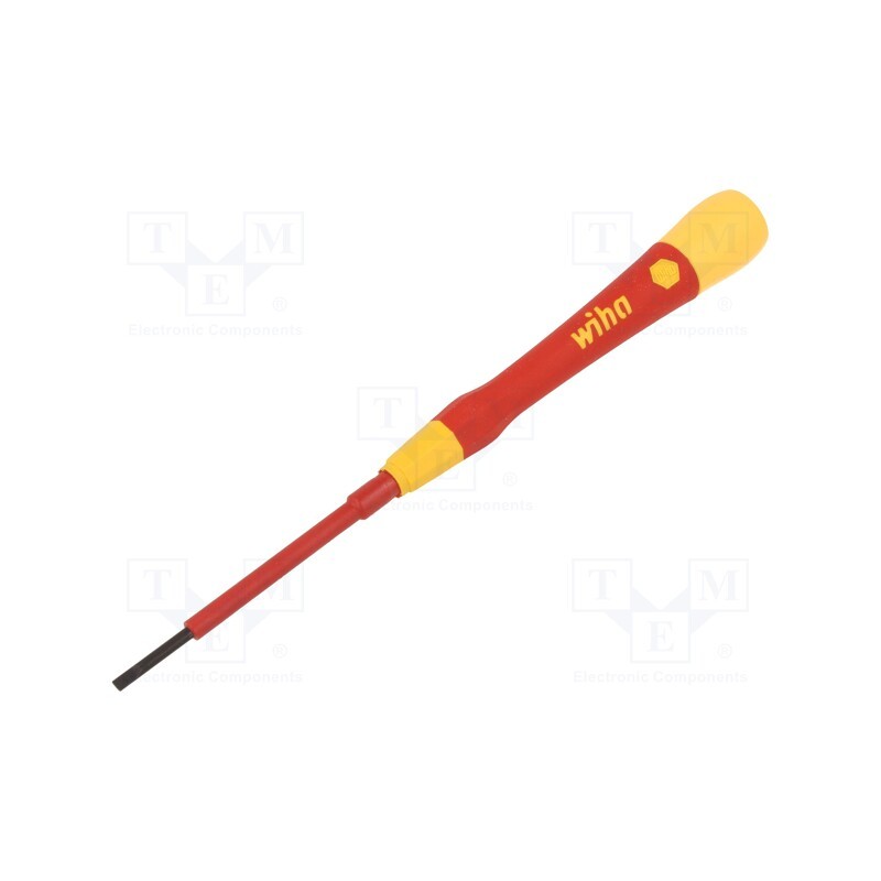 1 pcs x WIHA - 42376 - Screwdriver, insulated,precision, slot, SL 2,5, 1kVAC