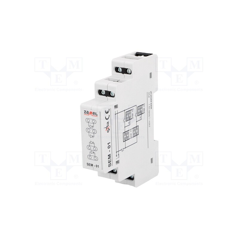 1 pcs x ZAMEL - SEM-01 - Converter: signal separator, for DIN rail mounting, IP20, 300VAC