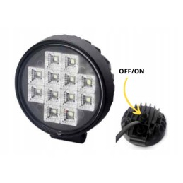12 LED lamp, 12W, with on/off switch, camper, 12v/24v