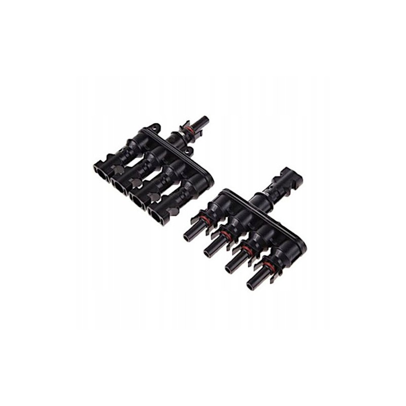 MC4 connectors, dual type, parallel PV connections