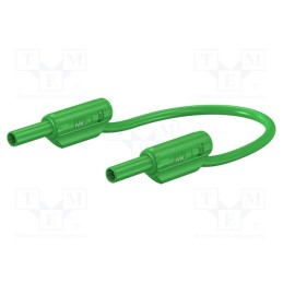 1 pcs x STu00c4UBLI - 65.9179-03025 - Test lead, 10A, banana plug 2mm,both sides, Urated: 600V, green