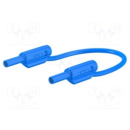 1 pcs x STu00c4UBLI - 65.9179-03023 - Test lead, 10A, banana plug 2mm,both sides, Urated: 600V, blue