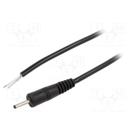 1 pcs x WEST POL - P07-TT-C050-150BK - Cable, 1x0.5mm2, wires,DC 2,35/0,7 plug, straight, black, 1.5m