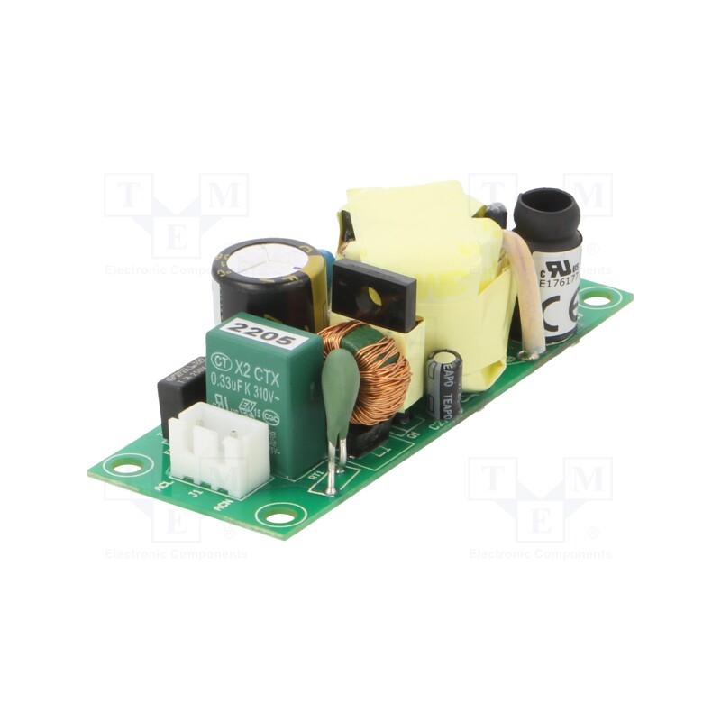 1 pcs x CINCON - CFM25S050-T - Power supply: switched-mode, open, 25W, 120÷370VDC, 90÷264VAC