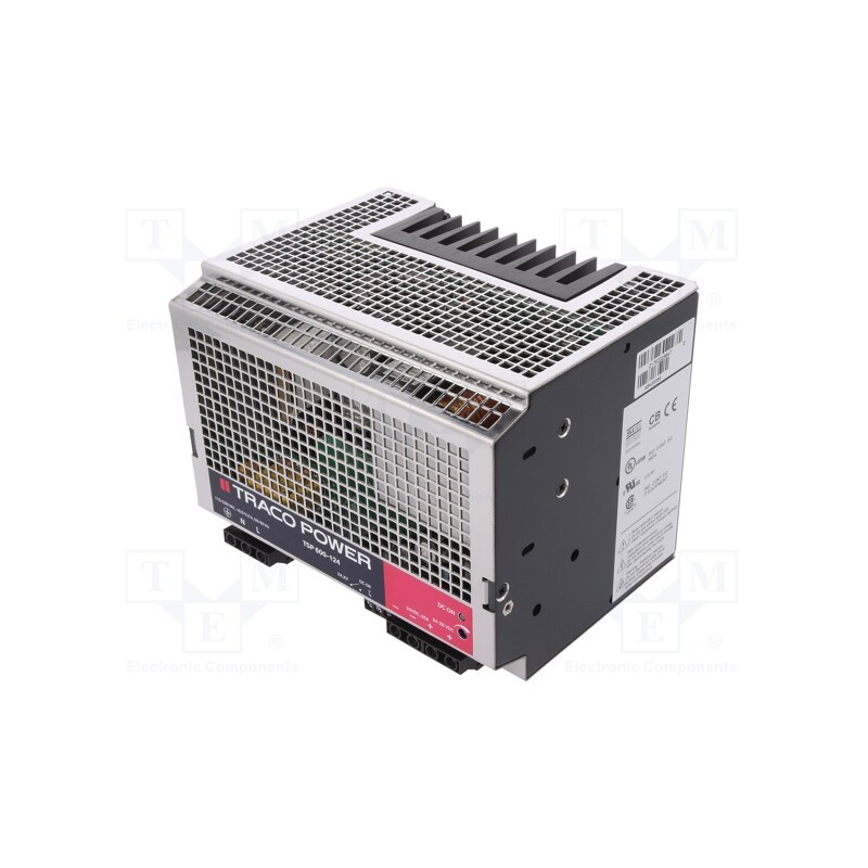 1 pcs x TRACO POWER - TSP 600-124 - Power supply: switched-mode, 600W, 24VDC, 25A, IP20, 125x125x165mm