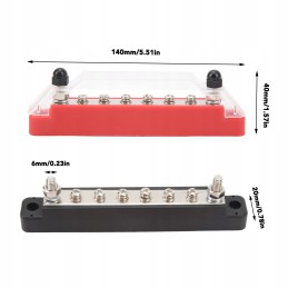 2pcs dc12 48v 150a m6 power distribution block