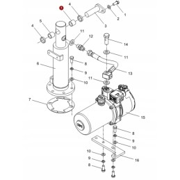 Hydraulic pump with engine and tank, electric trolley CBD15 A2MC1
