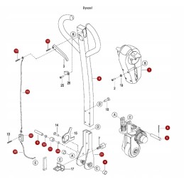 Drawbar bumper for electric trolley ept12 ez mt12