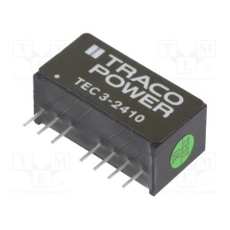 1 pcs x TRACO POWER - TEC 3-2410 - Converter: DC/DC, 3W, Uin: 18÷36V, Uout: 3.3VDC, Iout: 700mA, SIP8