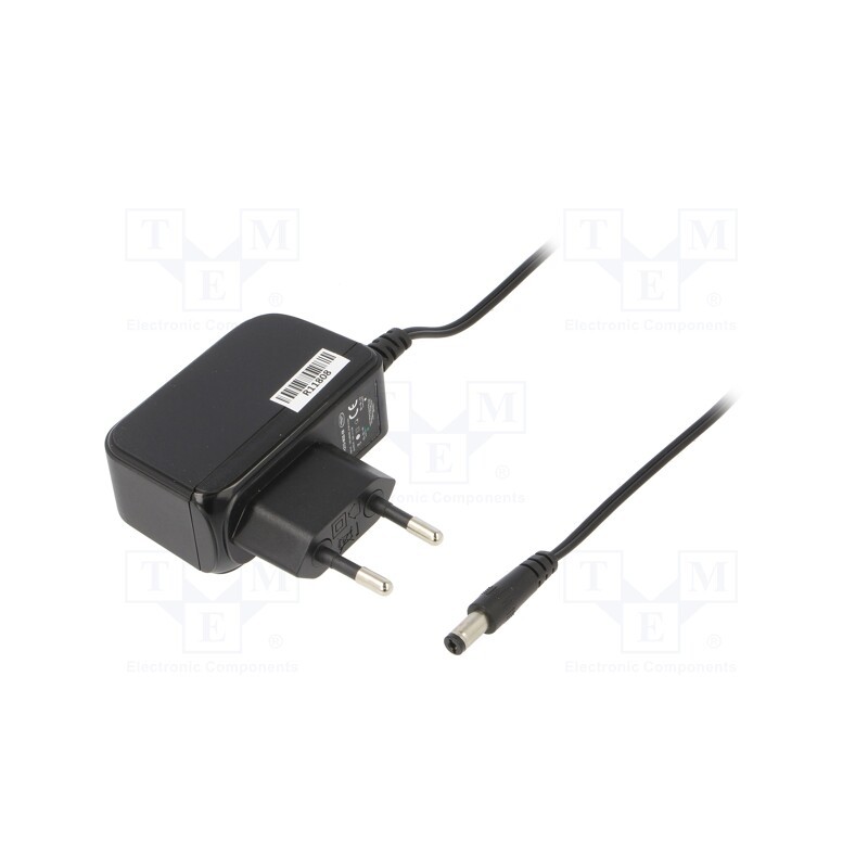 1 pcs x CELLEVIA POWER - CLW-1212-W2E-ER25 - Power supply: switched-mode, plug, 12VDC, 1A, 12W, Plug: EU, 83.3%