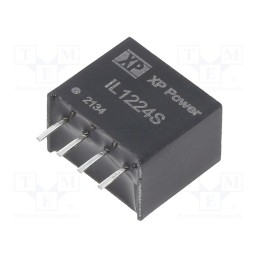1 pcs x XP POWER - IL1224S - Converter: DC/DC, 2W, Uin: 12V, Uout: 24VDC, Iout: 84mA, SIP, 70kHz