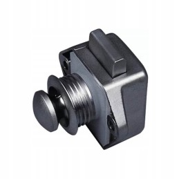 Cabinet lock with button reimo mini silver matt