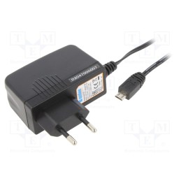 1 pcs x AIMTEC - AMA12EU1-050200Y - Power supply: switched-mode, plug, 5VDC, 2A, 10W, Plug: EU, 79%