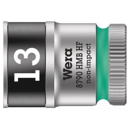 1 pcs x WERA - 5003747001 - Socket, 6-angles,socket spanner, HEX 13mm, 3/8', 29mm, Zyklop