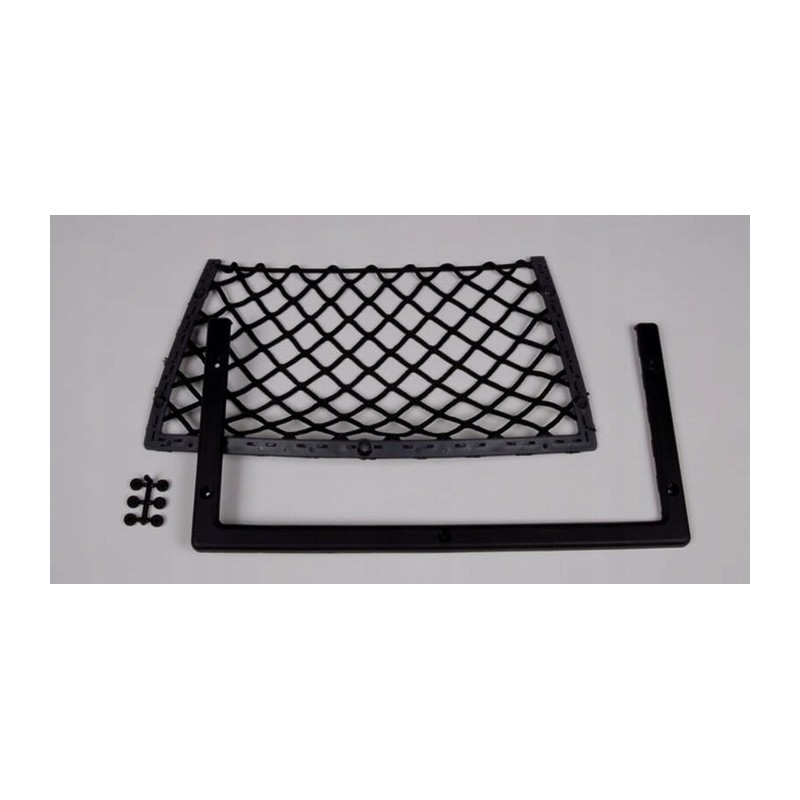 Mesh pocket organizer for a camper trailer