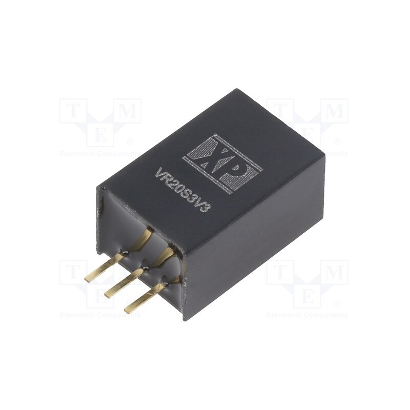 1 pcs x XP POWER - VR20S3V3 - Converter: DC/DC, Uin: 6÷36V, Uout: 3.3VDC, Iout: 2A, SIP3, 400kHz