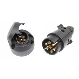 Trailer socket plug 7 12v plastic 7 pin