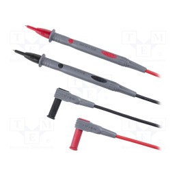 1 set x UNI-T - UT41600960 - Test leads, Umax: 1kV, Imax: 10A, 0.89m, black,red, 2pcs.