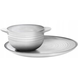 Soup bowl with melamine saucer soup set bellagio 550 ml brunner