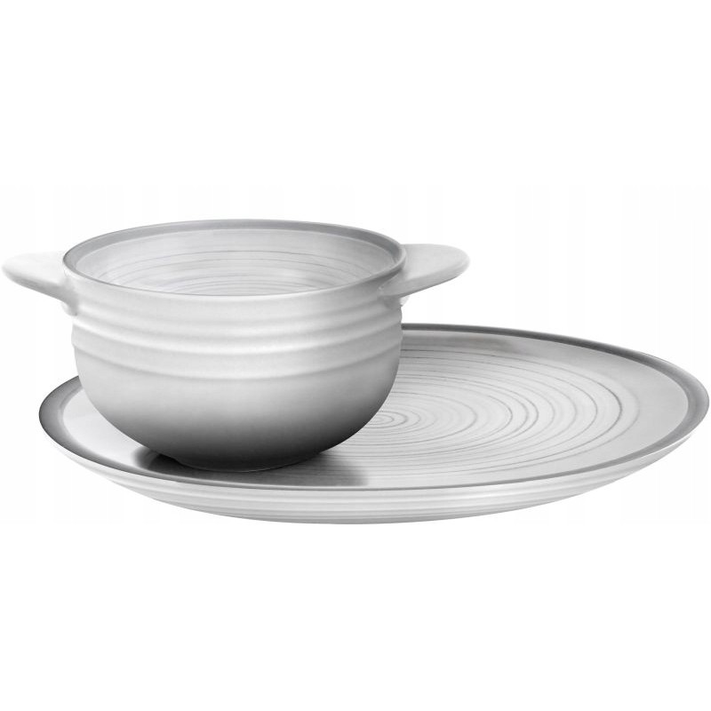 Soup bowl with melamine saucer soup set bellagio 550 ml brunner