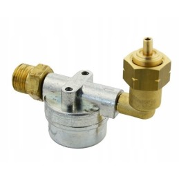 Gas pre-filter for angle forklift cylinders