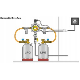 Gas alarm remote display caramatic twocontrol 12v