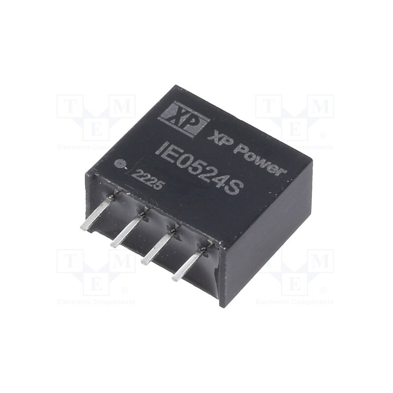 1 pcs x XP POWER - IE0524S - Converter: DC/DC, 1W, Uin: 5V, Uout: 24VDC, Iout: 42mA, SIP, 150kHz