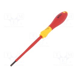 1 pcs x WIHA - 822 - Screwdriver, insulated, slot, 3,5x0,6mm, Blade length: 100mm