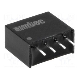 1 pcs x AIMTEC - AM1SS-0512SZ - Converter: DC/DC, 1W, Uin: 4.5÷5.5V, Uout: 12VDC, Iout: 83mA, SIP4