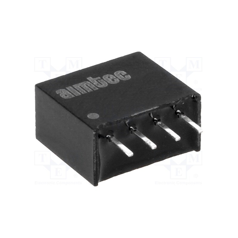 1 pcs x AIMTEC - AM1SS-0512SZ - Converter: DC/DC, 1W, Uin: 4.5÷5.5V, Uout: 12VDC, Iout: 83mA, SIP4