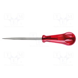 1 pcs x WIHA - 683 - Awl, round, 6mm, Blade length: 100mm, Overall len: 185mm