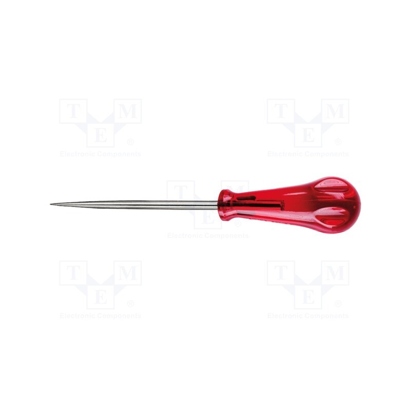 1 pcs x WIHA - 683 - Awl, round, 6mm, Blade length: 100mm, Overall len: 185mm