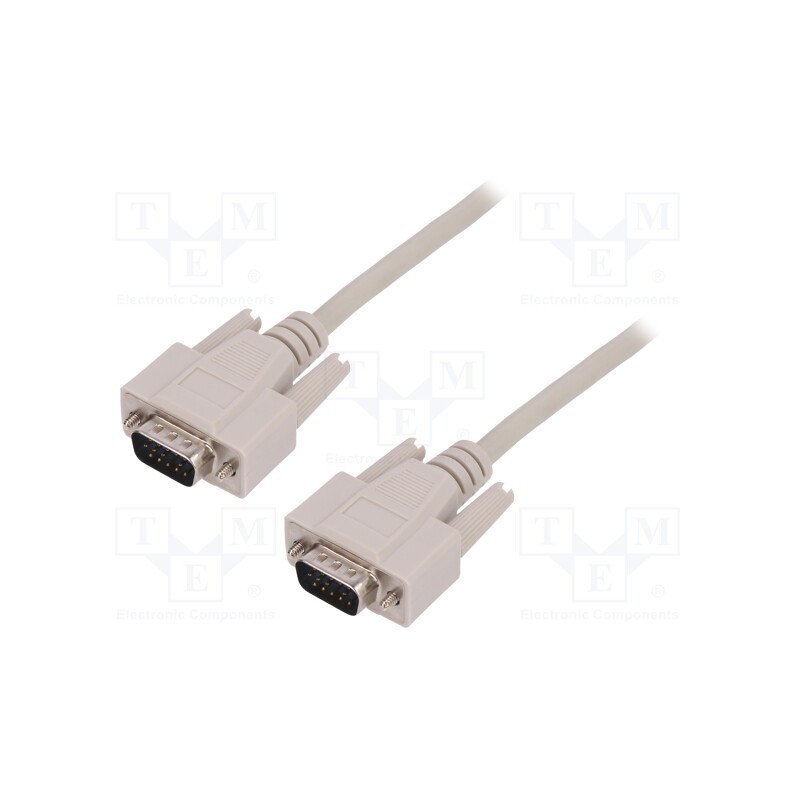1 pcs x BQ CABLE - C-15WWHD/1.8 - Cable, D-Sub 15pin HD plug,both sides, 1.8m, shielded