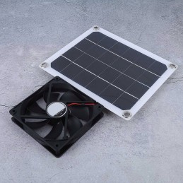 10w portable exhaust fan with panel