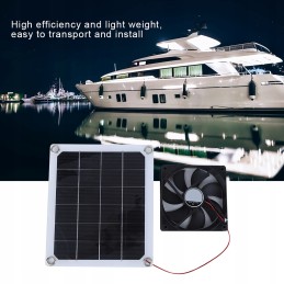 10w portable exhaust fan with panel