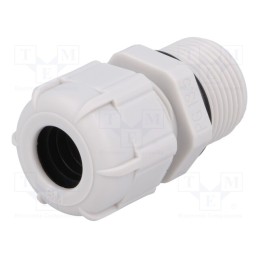 1 pcs x BM GROUP - BM4013L - Cable gland, with long thread, PG13,5, IP68, polyamide, grey