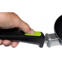 Camping pan with removable eurotrail handle