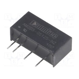 1 pcs x AIMTEC - AM2DS-0512S-NZ - Converter: DC/DC, 2W, Uin: 4.5÷5.5V, Uout: 12VDC, Iout: 167mA, SIP7