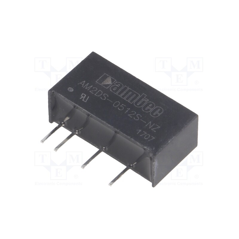 1 pcs x AIMTEC - AM2DS-0512S-NZ - Converter: DC/DC, 2W, Uin: 4.5÷5.5V, Uout: 12VDC, Iout: 167mA, SIP7