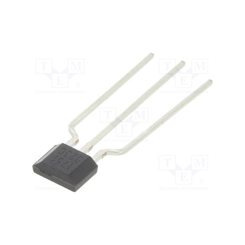 5 pcs x DIODES INCORPORATED - AH1751-PG-A-A - Sensor: Hall, bipolar, SIP3, -7÷7mT, Usup: 3.5÷20VDC, Iswitch: 100mA
