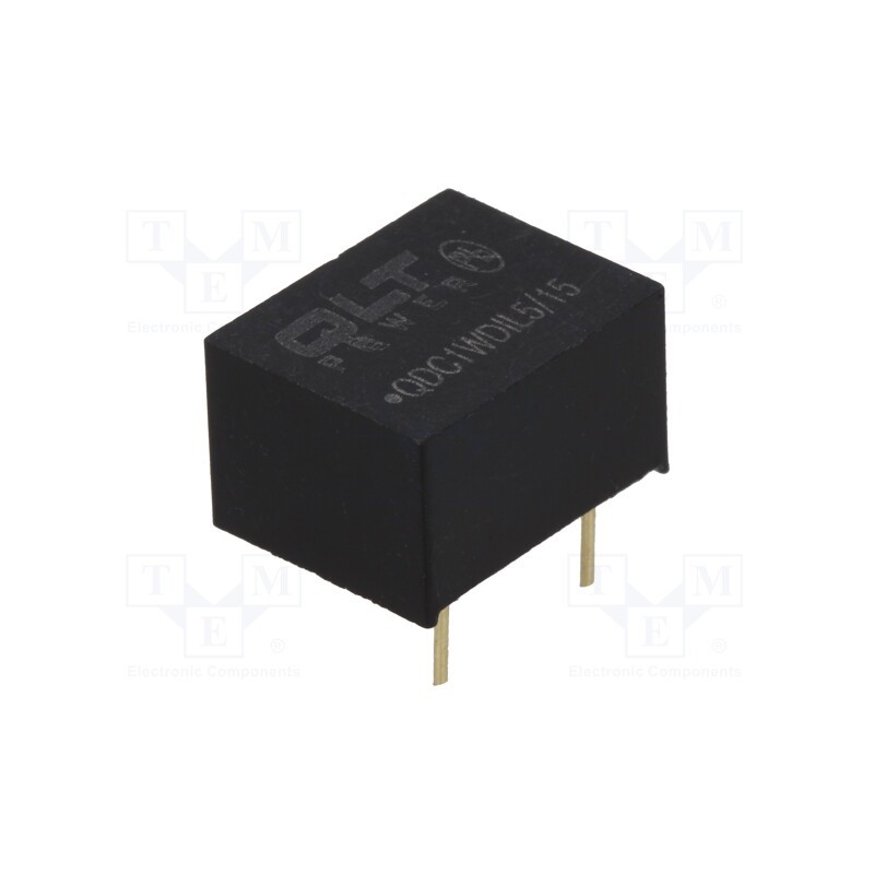 1 pcs x QLT POWER - QDC1WDIL5/15 - Converter: DC/DC, 1W, Uin: 4.5÷5.5V, Uout: 15VDC, DIP8, 0.03ppm/°C