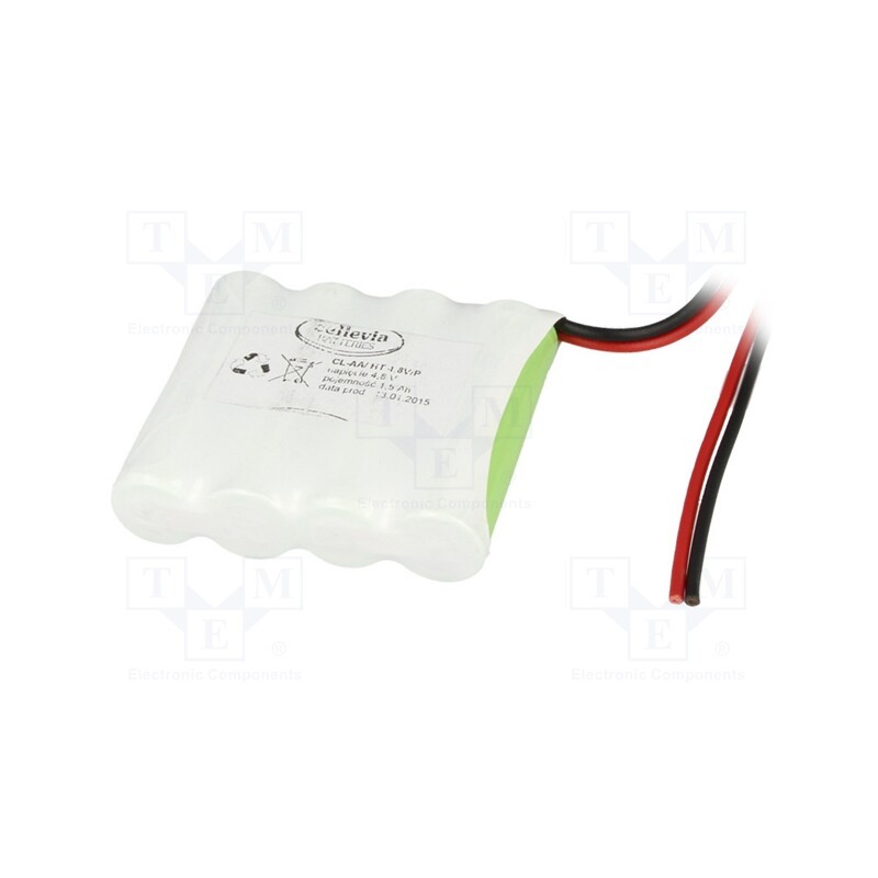 1 pcs x CELLEVIA BATTERIES - CL-AA/HT4.8V/P - Re-battery: Ni-MH, AA, 4.8V, 1600mAh, leads 250mm